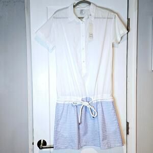 Sara Roka Italian Collared Rope Waist Dress EU 40 NWT